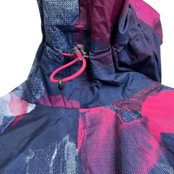 HELLY HANSEN On Route Shelter Jacket in Blue & Pink Pattern Outdoor Shell W's XS - Picture 7 of 11